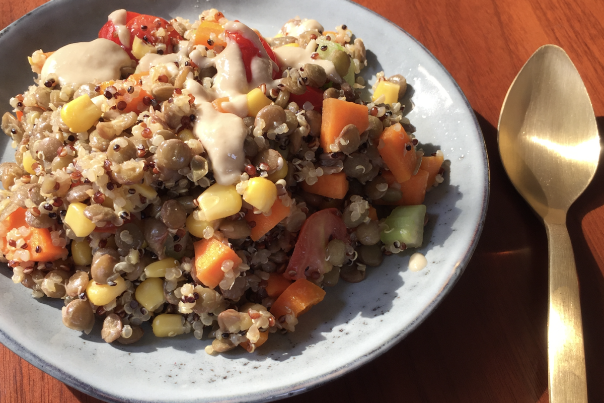 Quinoa-Lentil Bowl